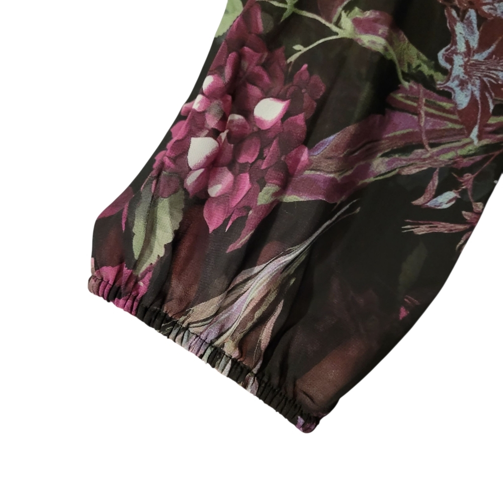 Roz & Ali floral chiffon midi dress - 14. S49 - Picture 4 of 11